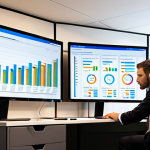 **

A data analyst detective, examining a complex dashboard filled with KPIs (Key Performance Indicators) represented as visually engaging charts and graphs. The setting is a modern office space with diverse team members collaborating around a large screen displaying the visualization. The overall feeling is focused and insightful, with an emphasis on data-driven decision-making for improved sales performance. Imagine a bright, clean aesthetic with pops of color highlighting key data points.

**