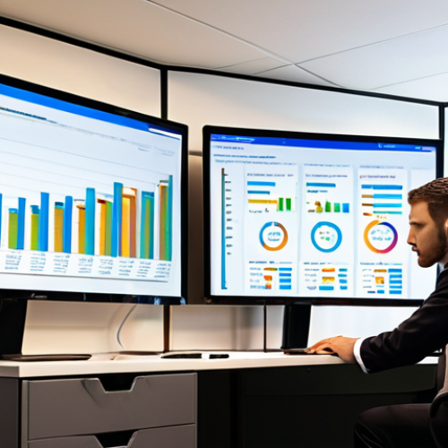 Home 11 **
A data analyst detective, examining a complex dashboard filled with KPIs (Key Performance Indicators) represented as visually engaging charts and graphs. The setting is a modern office space with diverse team members collaborating around a large screen displaying the visualization. The overall feeling is focused and insightful, with an emphasis on data-driven decision-making for improved sales performance. Imagine a bright, clean aesthetic with pops of color highlighting key data points.
**